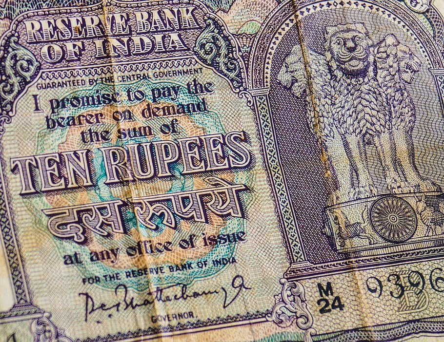10 Indian rupee banknote, currency, ten, money, paper currency HD wallpaper
