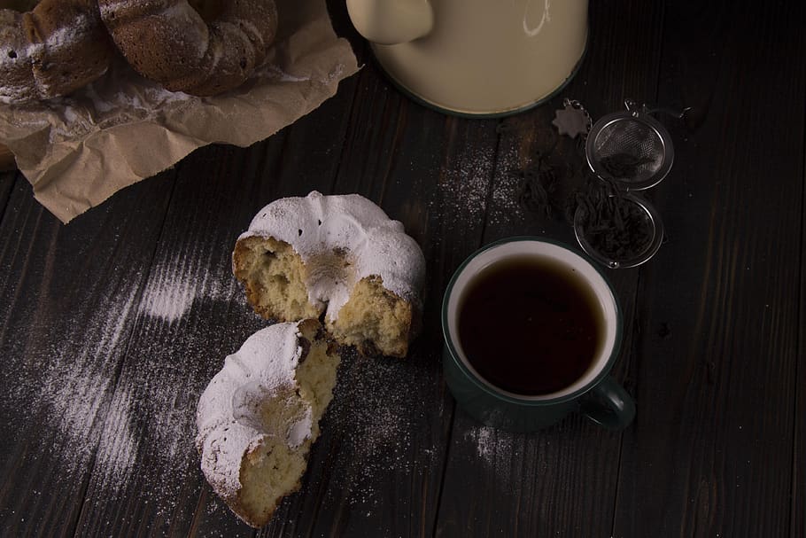 drink, coffee, darkness, background, cupcake, food and drink HD wallpaper