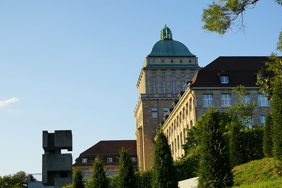 university, zurich, eth, switzerland, architecture, building exterior