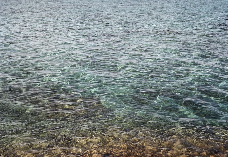 clear body of water, photo of body of water, texture, teal, blue HD wallpaper