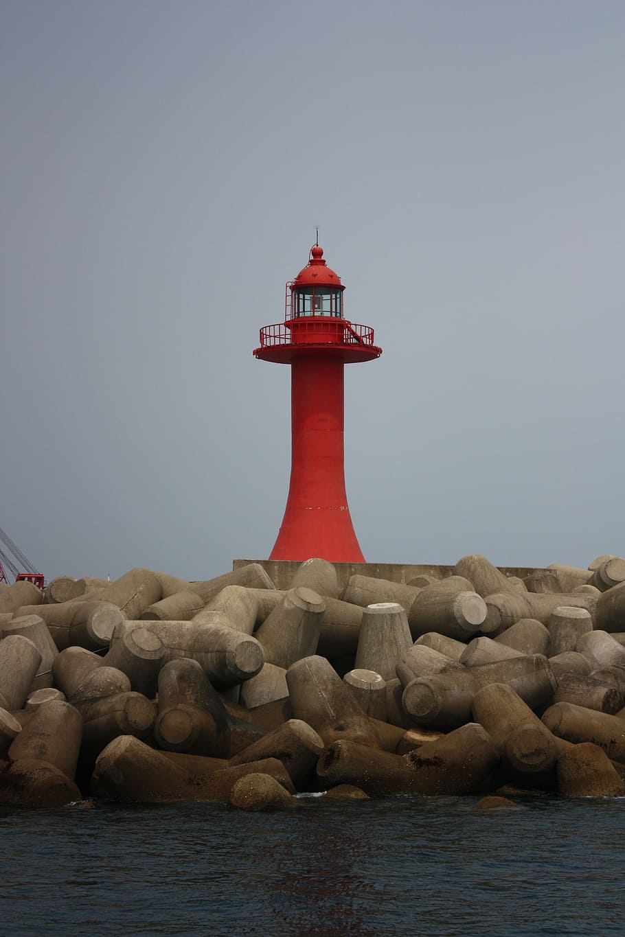 jeju island, lighthouse, beach, guidance, water, sea, built structure, HD wallpaper
