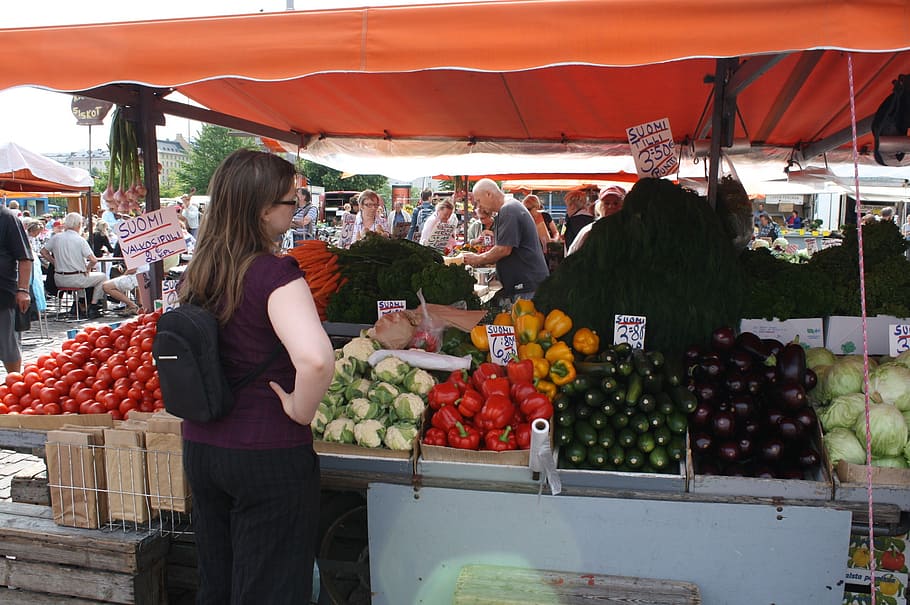 market, vegetables, food and drink, retail, healthy eating HD wallpaper