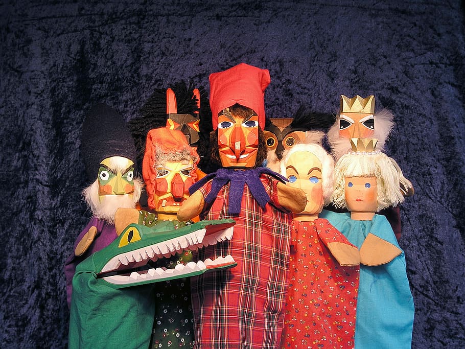 Kasper, Dolls, Theater, Punch, kasper dolls, puppet theatre, HD wallpaper