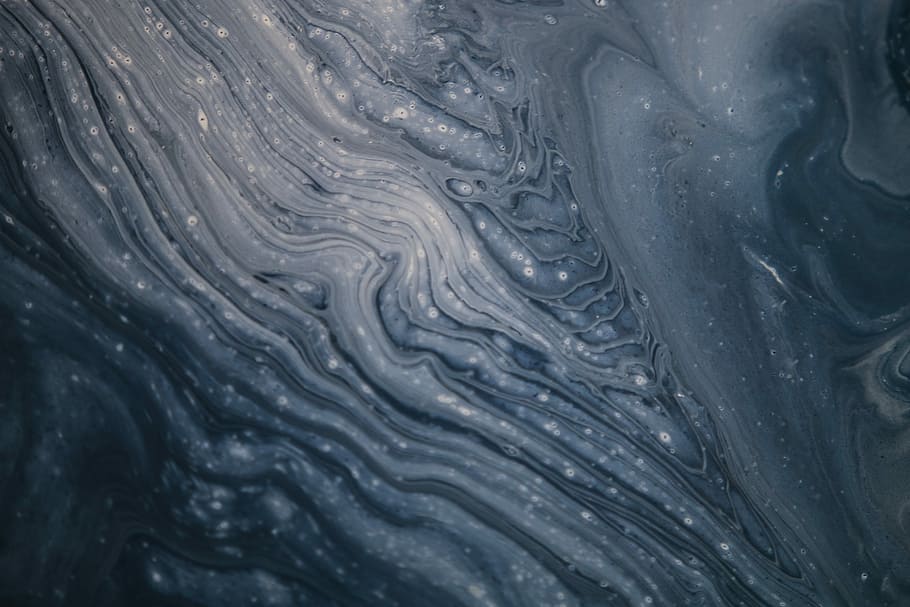 grey and black abstract painting, blue and whit splat painting HD wallpaper