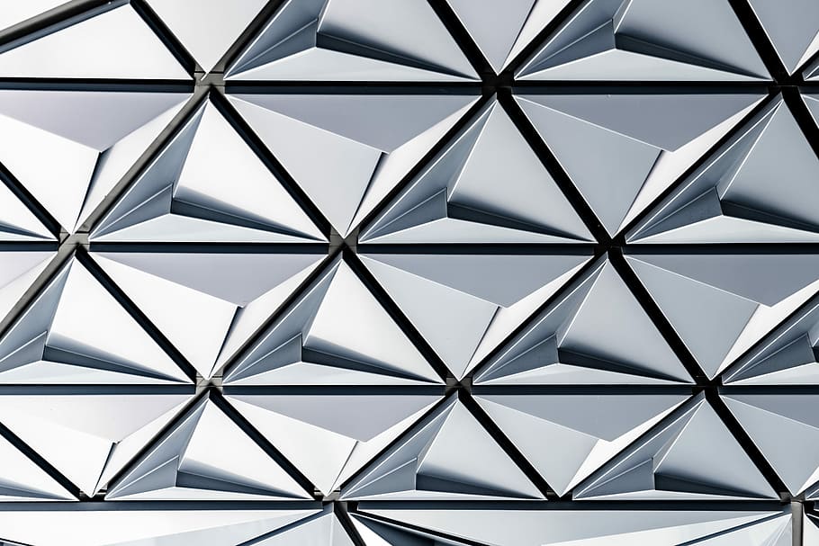 gray and black digital wallpaper, architectural building, abstract HD wallpaper
