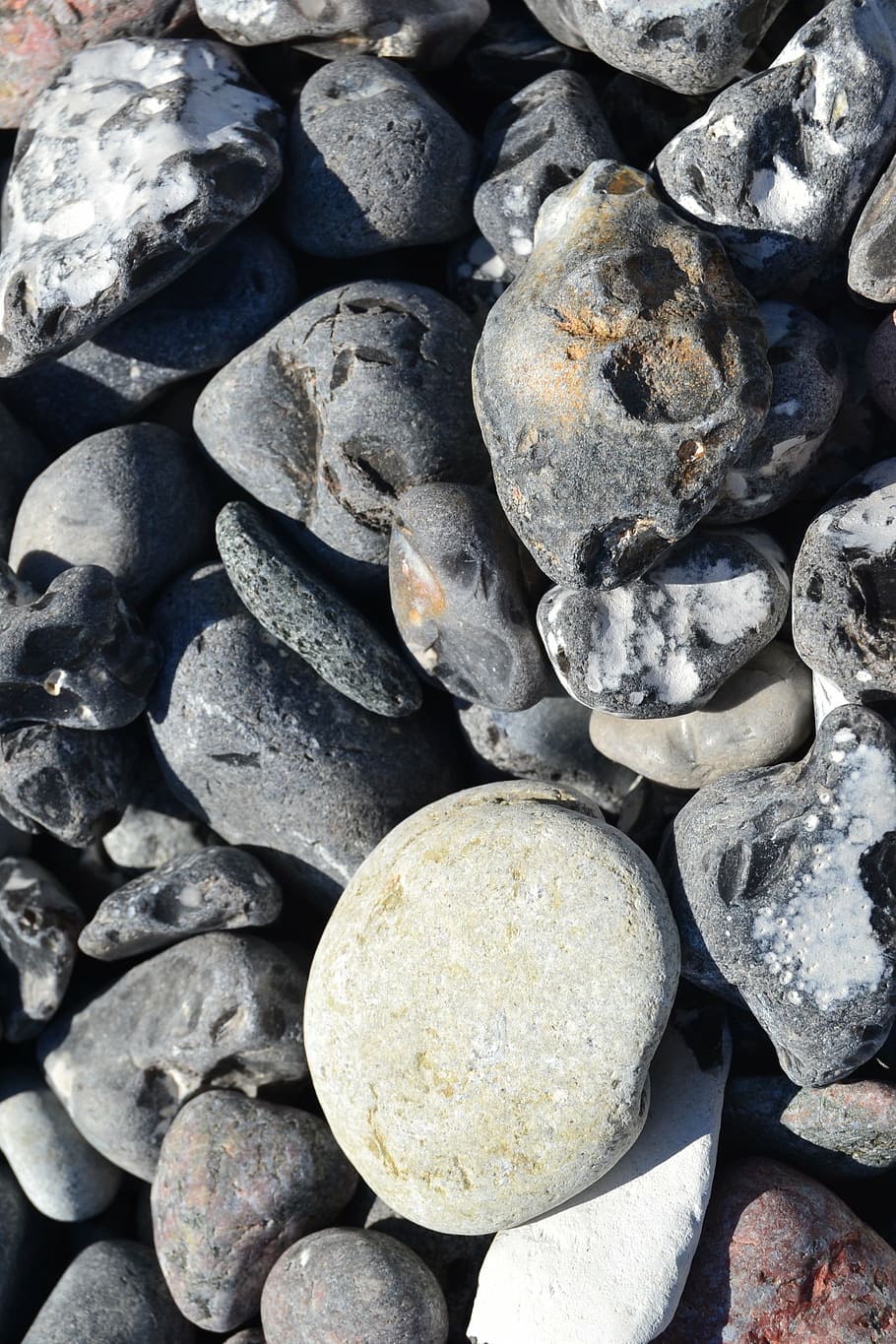 stones, coast, beach, pebble, rock, solid, rock - object, large group of objects HD wallpaper
