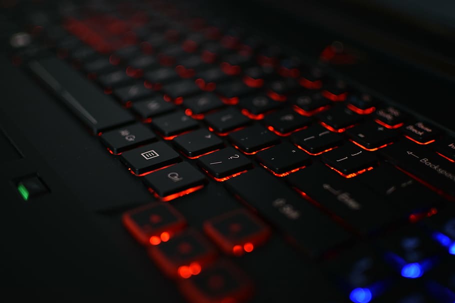 keyboard, computer, laptop, equipment, electronics, technology HD wallpaper