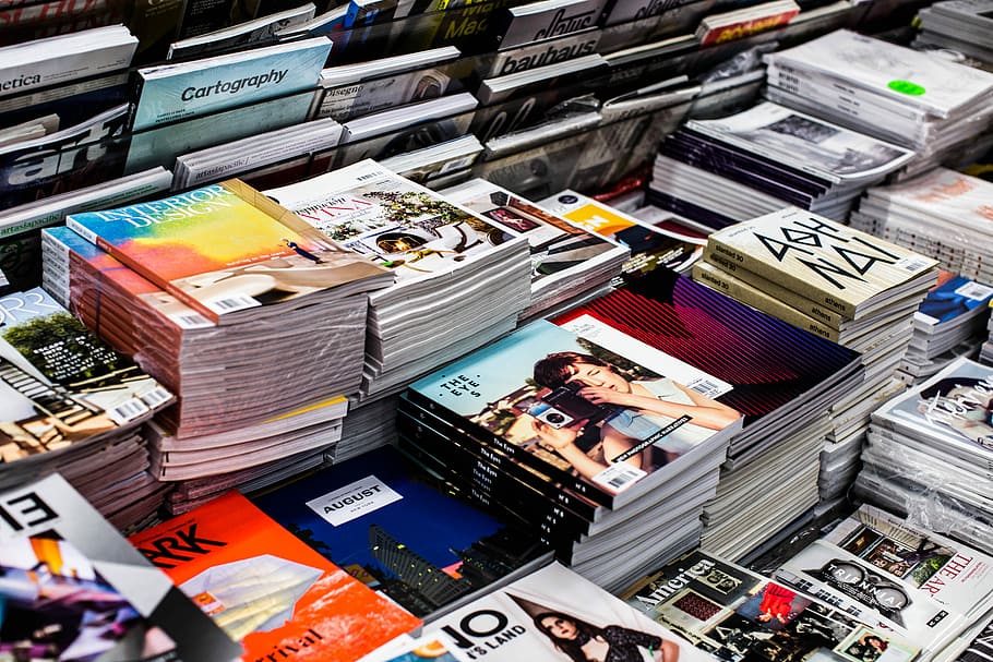 assorted book lot, assorted-title book lot, pile, stack, shop HD wallpaper