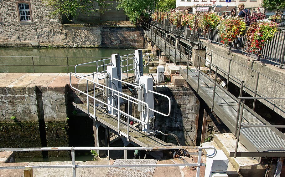 river, lock, navigation, water courses, architecture, built structure HD wallpaper