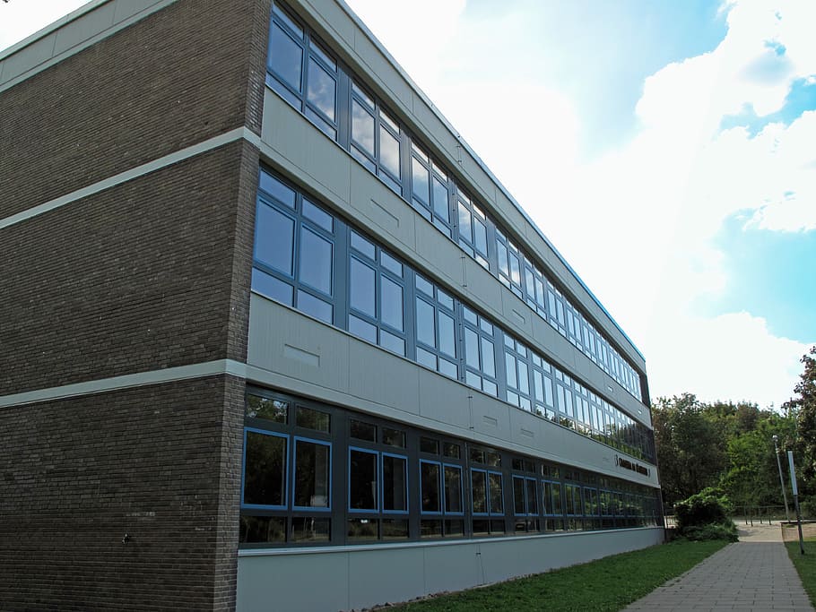 School, Hdr, Building, building exterior, architecture, built structure HD wallpaper