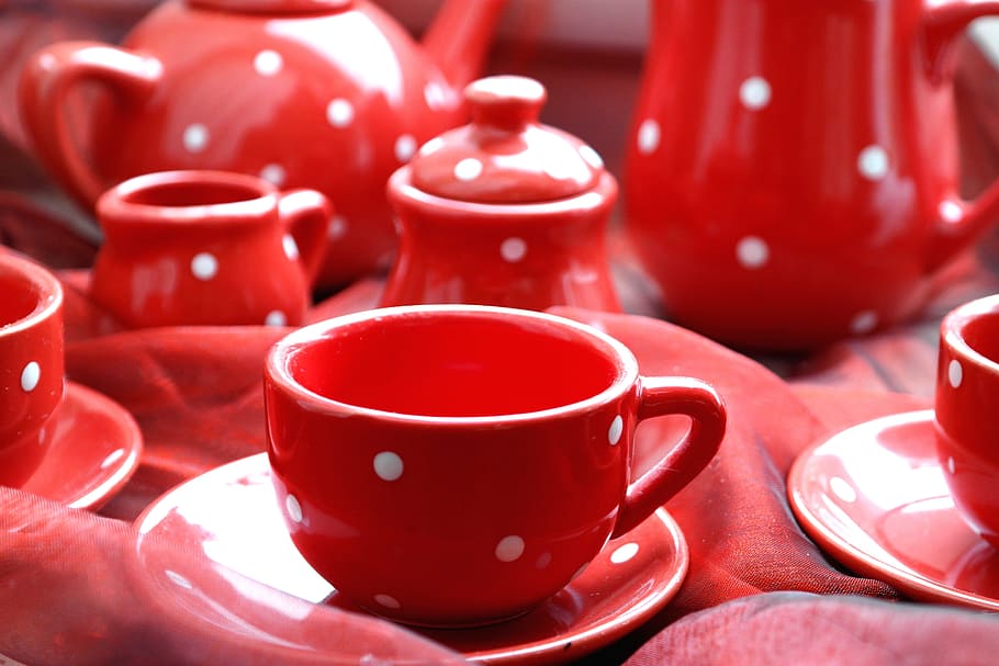 red, caffeine, coffee, cup, beverage, breakfast, ceramic, coaster