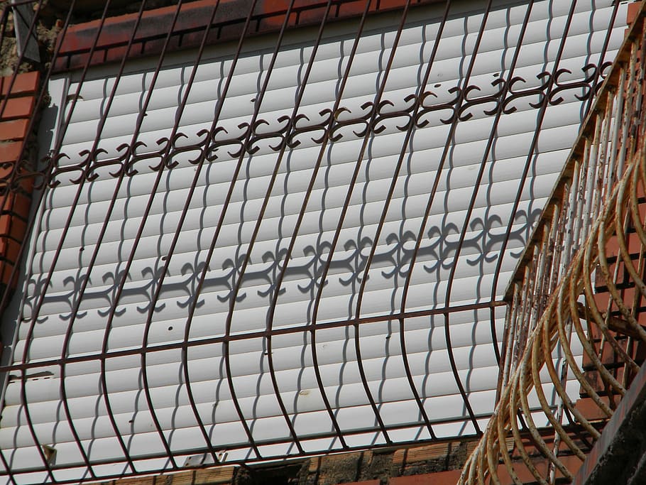 window, window lattices, closed window, metal, safety, architecture HD wallpaper