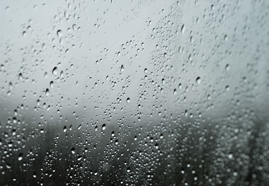 tinted, glass, window, wet, water, rain, drop, glass - material