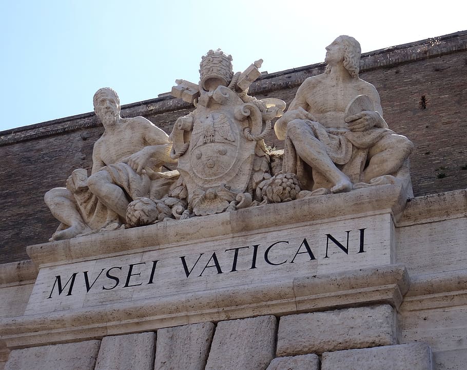 MVSEI VATICANI statue, vatican museum, raphaël, michelangelo, HD wallpaper