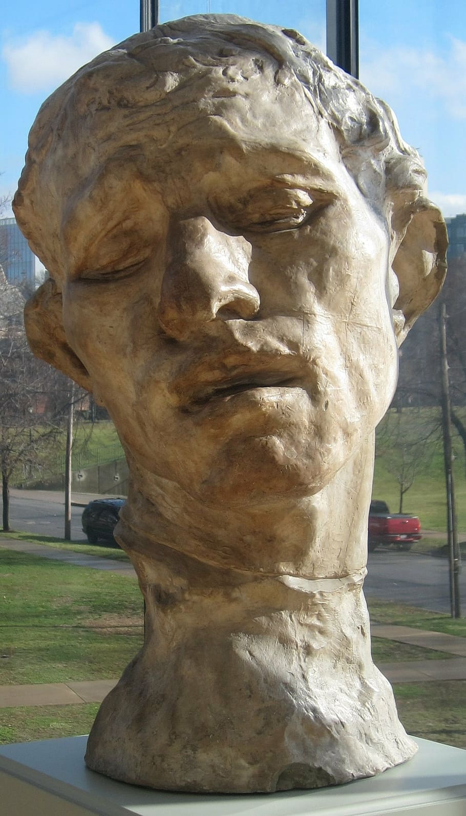 bust, head, pierre, de, wissant, plaster, auguste, rodin, cleveland HD wallpaper