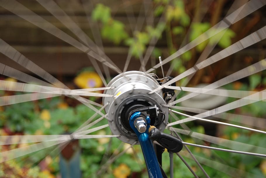 Bicycle, Wheel, Motion, Speed, Run, rotate, no people, day HD wallpaper