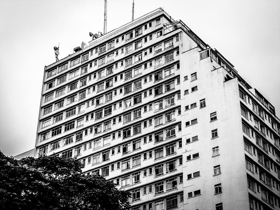 construction, building, urban, architecture, black And White HD wallpaper