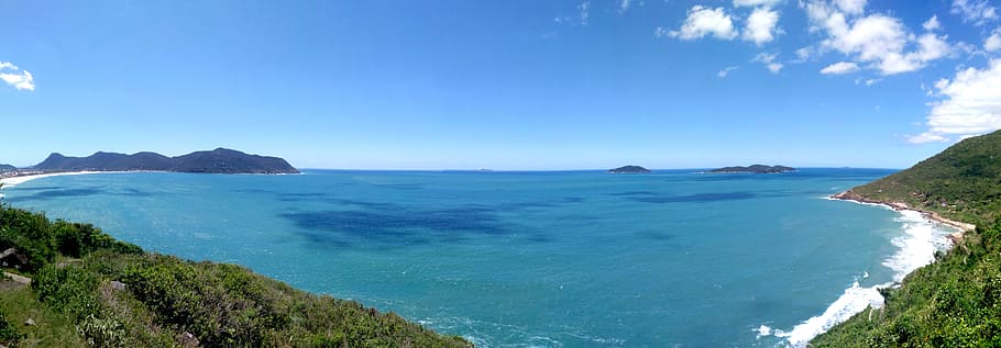 florianopolis, bag, nature, water, sea, scenics - nature, sky HD wallpaper