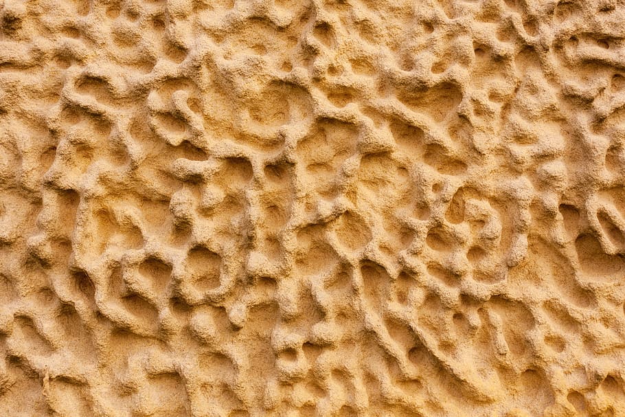 closeup photo of beige stone, abstract, background, curves HD wallpaper