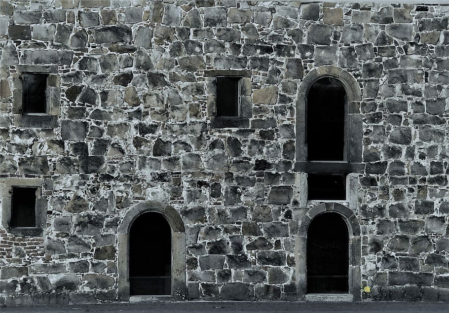 gray concrete building, shallow focus photography of gray concrete house HD wallpaper