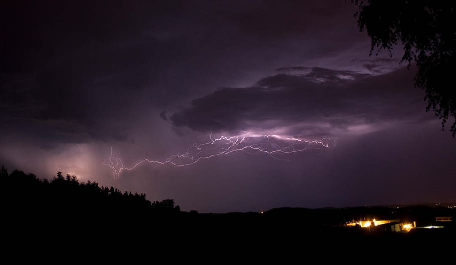 lightning strike photography, storm, cloud, sky, thunder, storm cloud, HD wallpaper