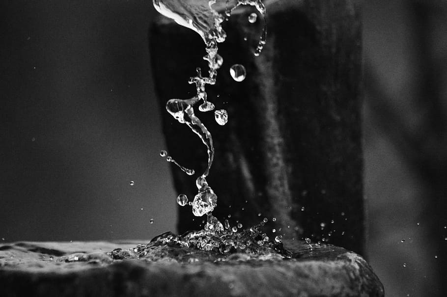 Drops, Water Drop, Liquid, Nature, splash, wet, macro, drink HD wallpaper
