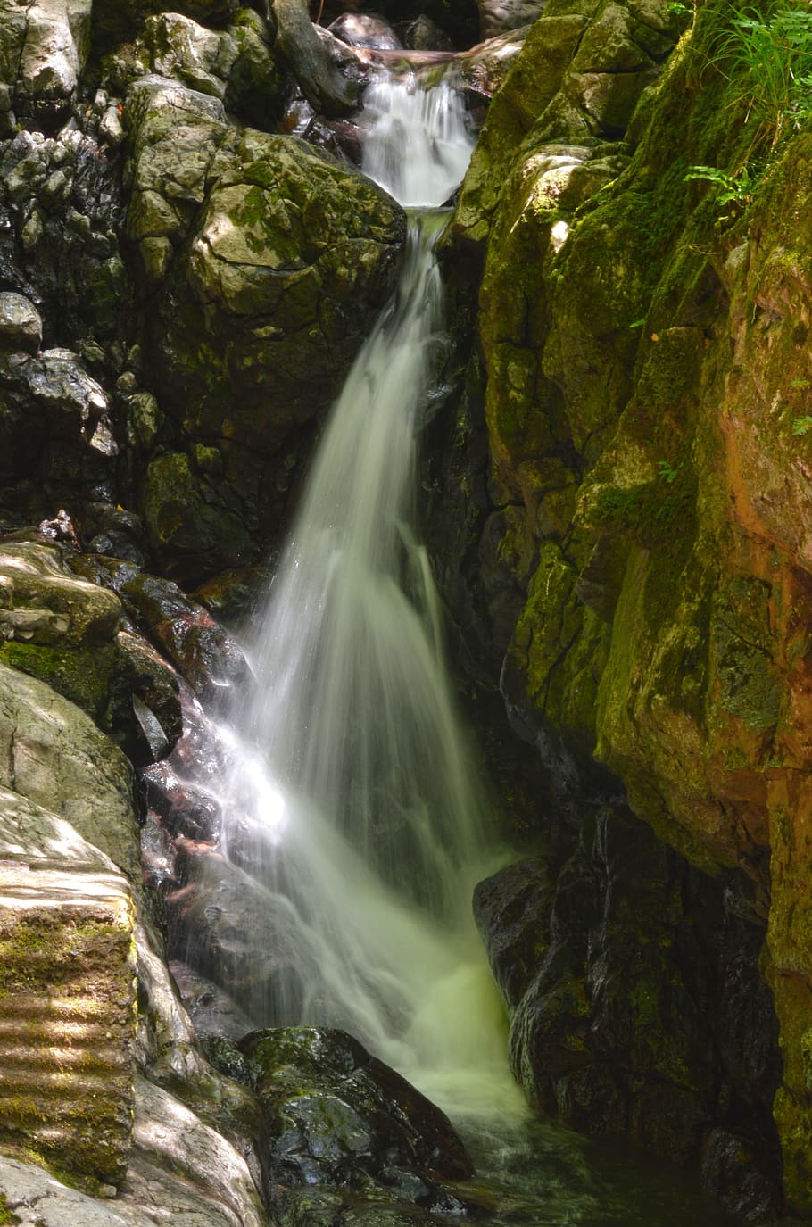 waterfall, wales, scenics - nature, beauty in nature, rock - object HD wallpaper