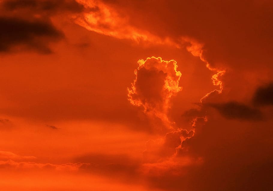sunset, clouds, golden, sky, sunlight, colorful, red, cloud - sky HD wallpaper