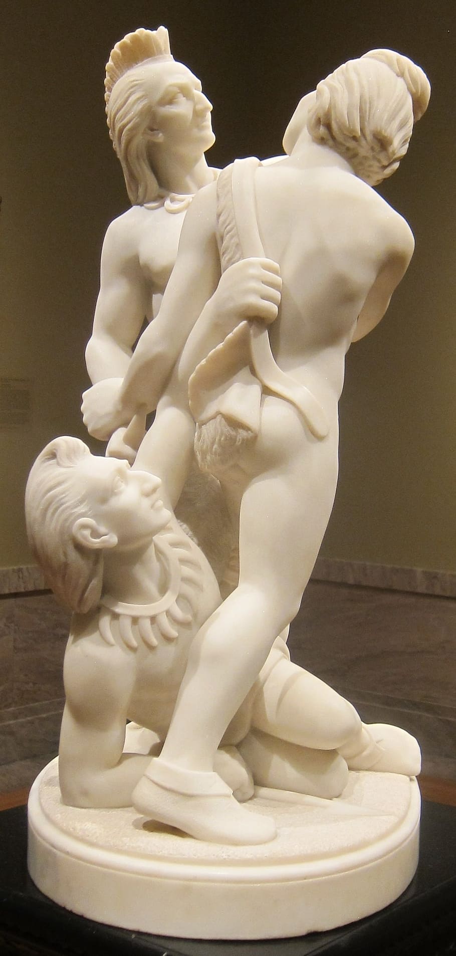 sculpture, indian, combat, marble, edmonia, lewis, culture HD wallpaper