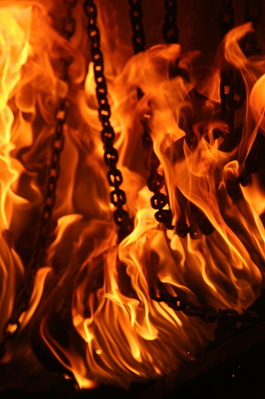 fire, burn house, training, firefighter, flames, hot, blaze HD wallpaper