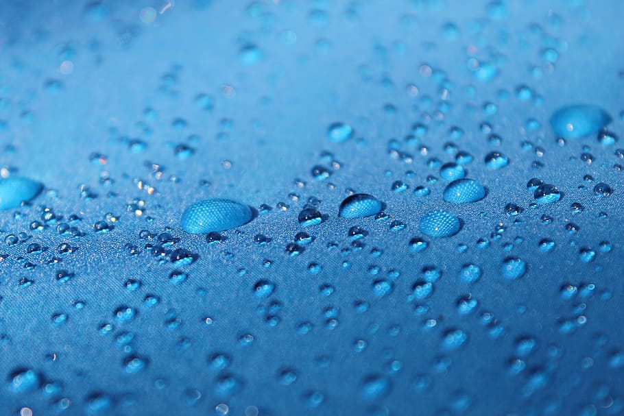 drops, blue background, raindrops, water, wet, backgrounds HD wallpaper