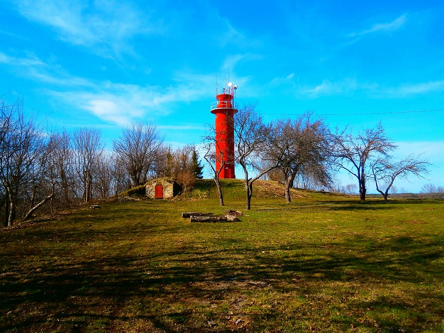 Lighthouse, Sky, Spring, Beacon, Coast, nautical, coastline HD wallpaper