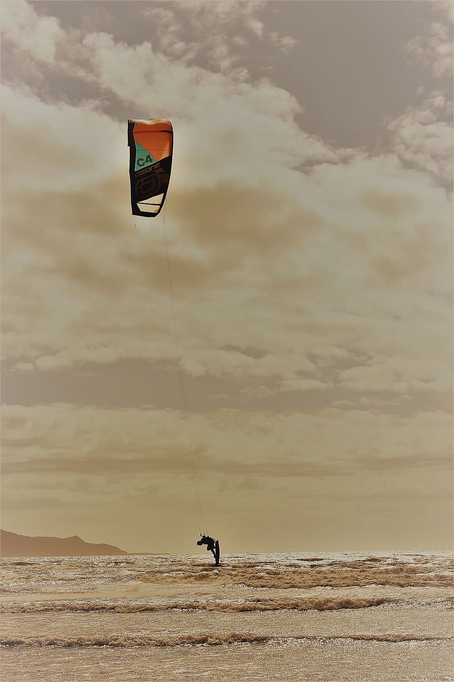 kiteboarding, tricks, beach, cloud - sky, extreme sports, adventure HD wallpaper