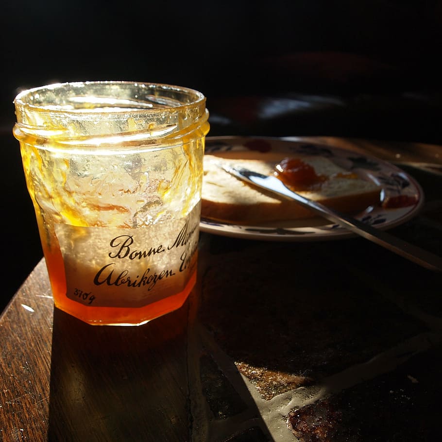 jam, sunlight, sandwich, board, table, breakfast, morning, enjoy HD wallpaper