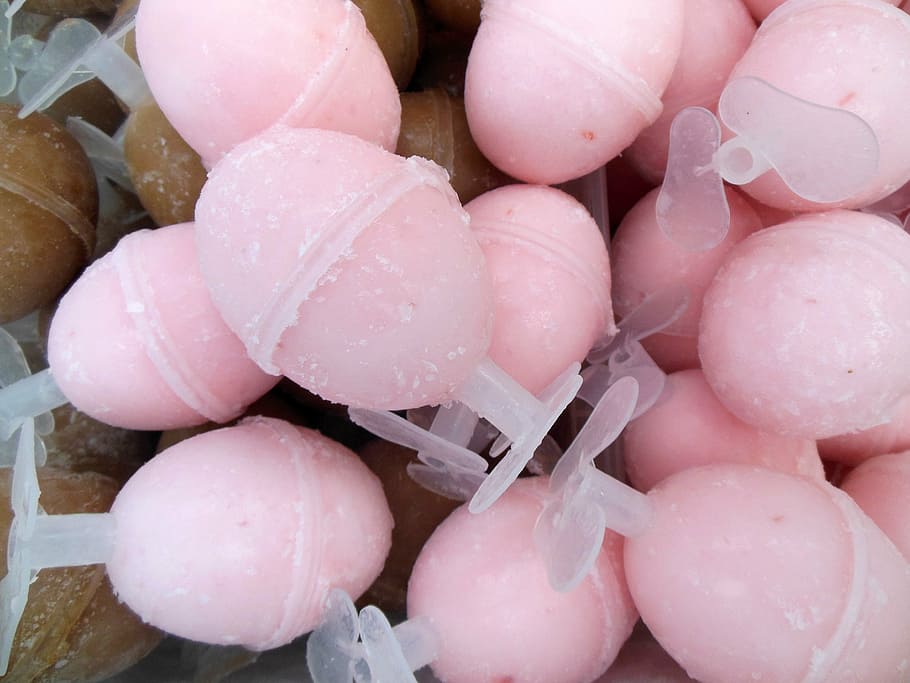 melaka, ice, ice egg, pink, dessert, icing, holiday, sweet HD wallpaper
