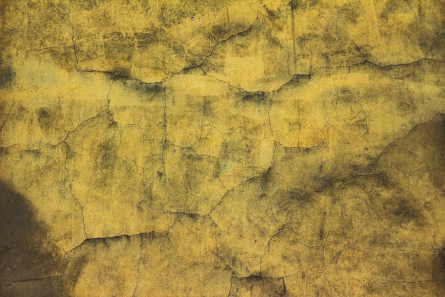 concrete, yellow, wall, backgrounds, textured, full frame, pattern HD wallpaper