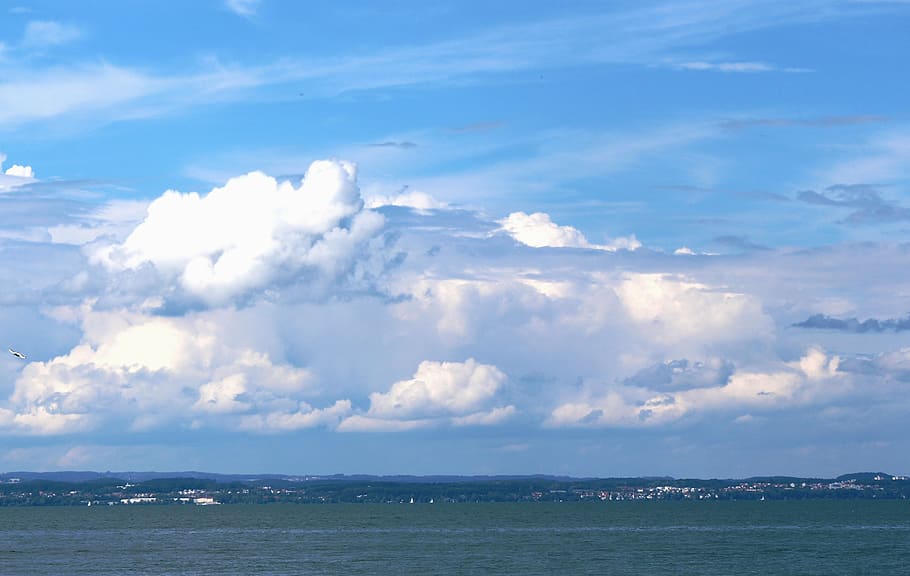 clouds, cloud mountains, sky, water, mood, atmosphere, cloud - sky HD wallpaper