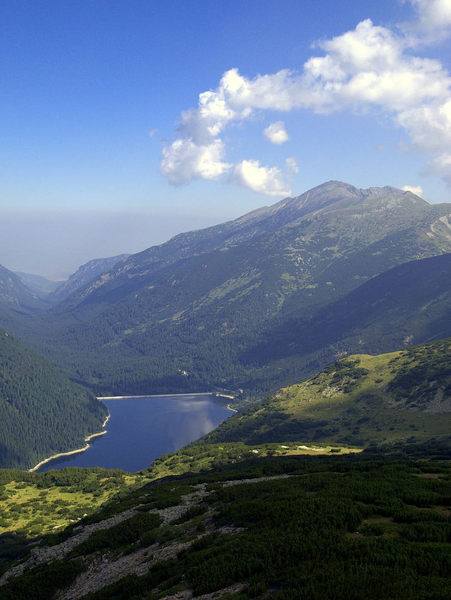 bulgaria, mountains, rila, clouds, lake, water, country, scenics - nature, HD wallpaper