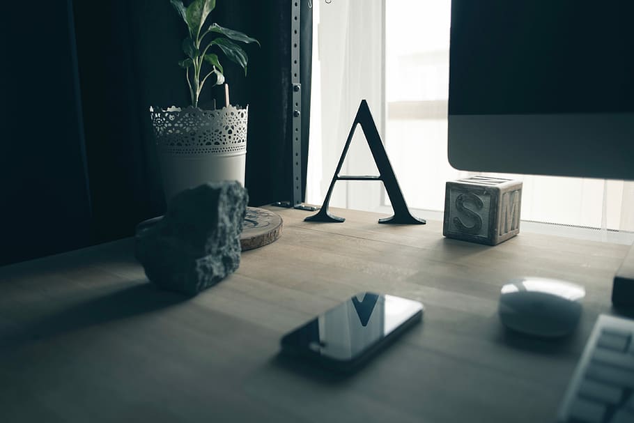 black iPhone on brown table, indoors, window, no People, domestic Room HD wallpaper