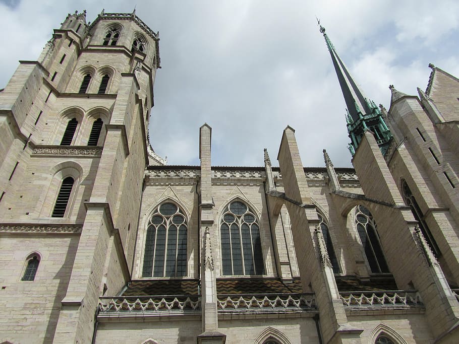 church, dijon, perspective, architecture, built structure, building exterior HD wallpaper
