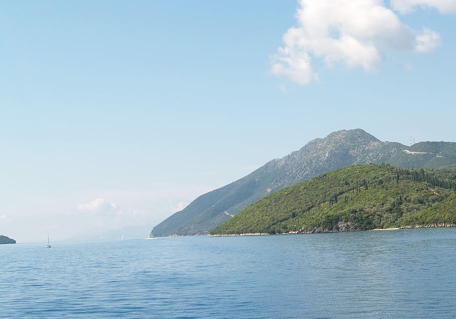 Sea, View, Coast, Rocks, Heaven, water, mountain, nature, scenics HD wallpaper