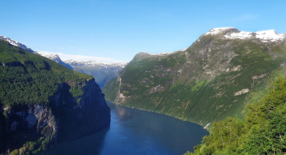 norway, nature, norwegian sea, scandinavia, fjord, landscape, HD wallpaper