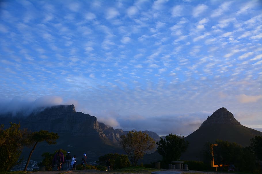 cape town, clouds, mood, mountain, nature, scenics, landscape HD wallpaper