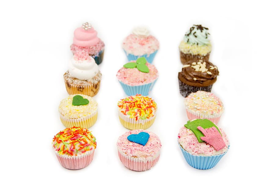 cupcakeswith fillings, Sweets, Bakery, delicious, cream, design HD wallpaper