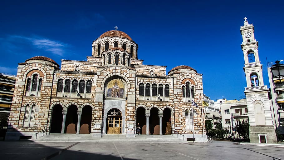 greece, volos, ayios nikolaos, cathedral, church, orthodox, HD wallpaper