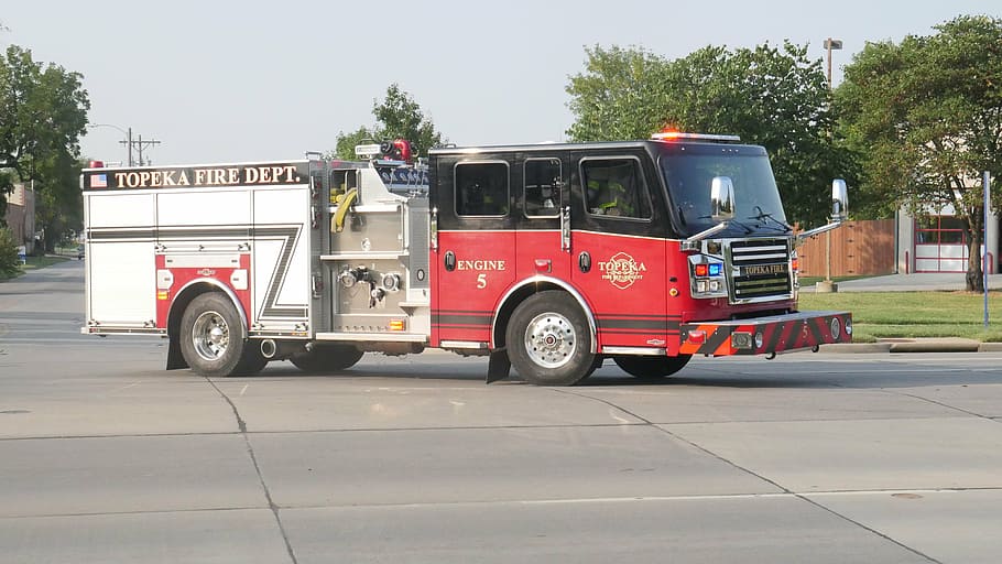 HD wallpaper: topeka, fire, department, truck, emergency, vehicle ...