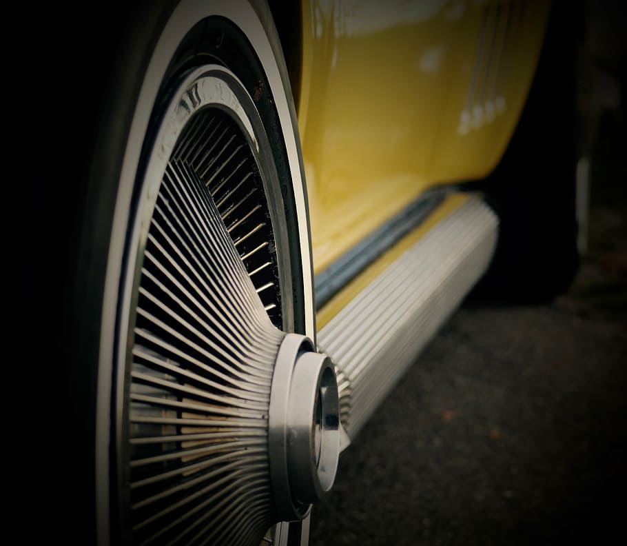 corvette, c3, oldtimer, yellow, historically, vehicle, classic HD wallpaper