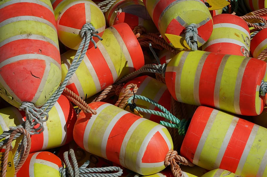 fish, net, float, food, activity, sea, tackle, fisherman, nautical HD wallpaper