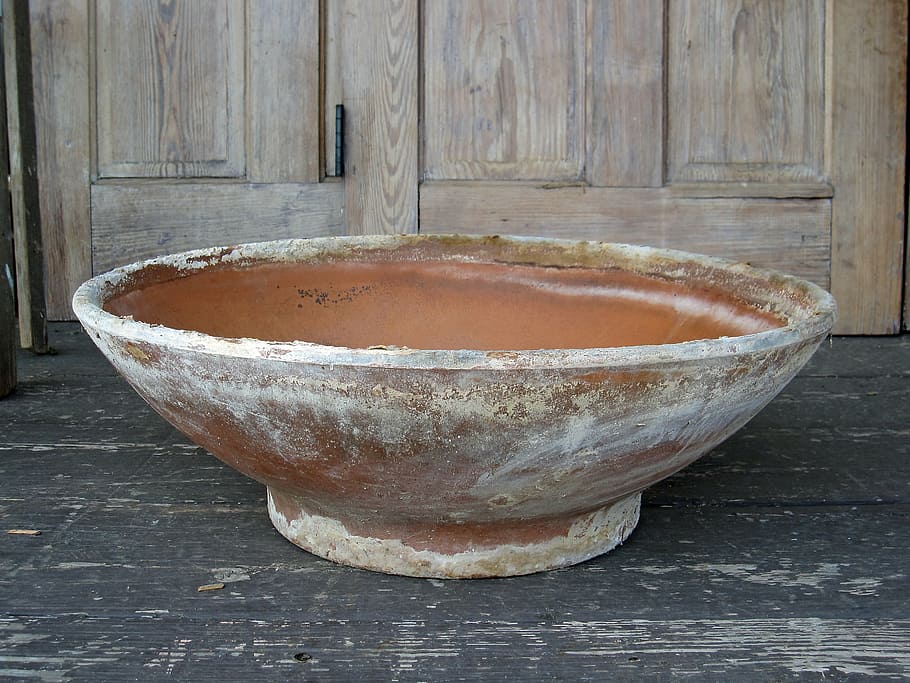 background, clay, bowl, wood - material, no people, still life HD wallpaper