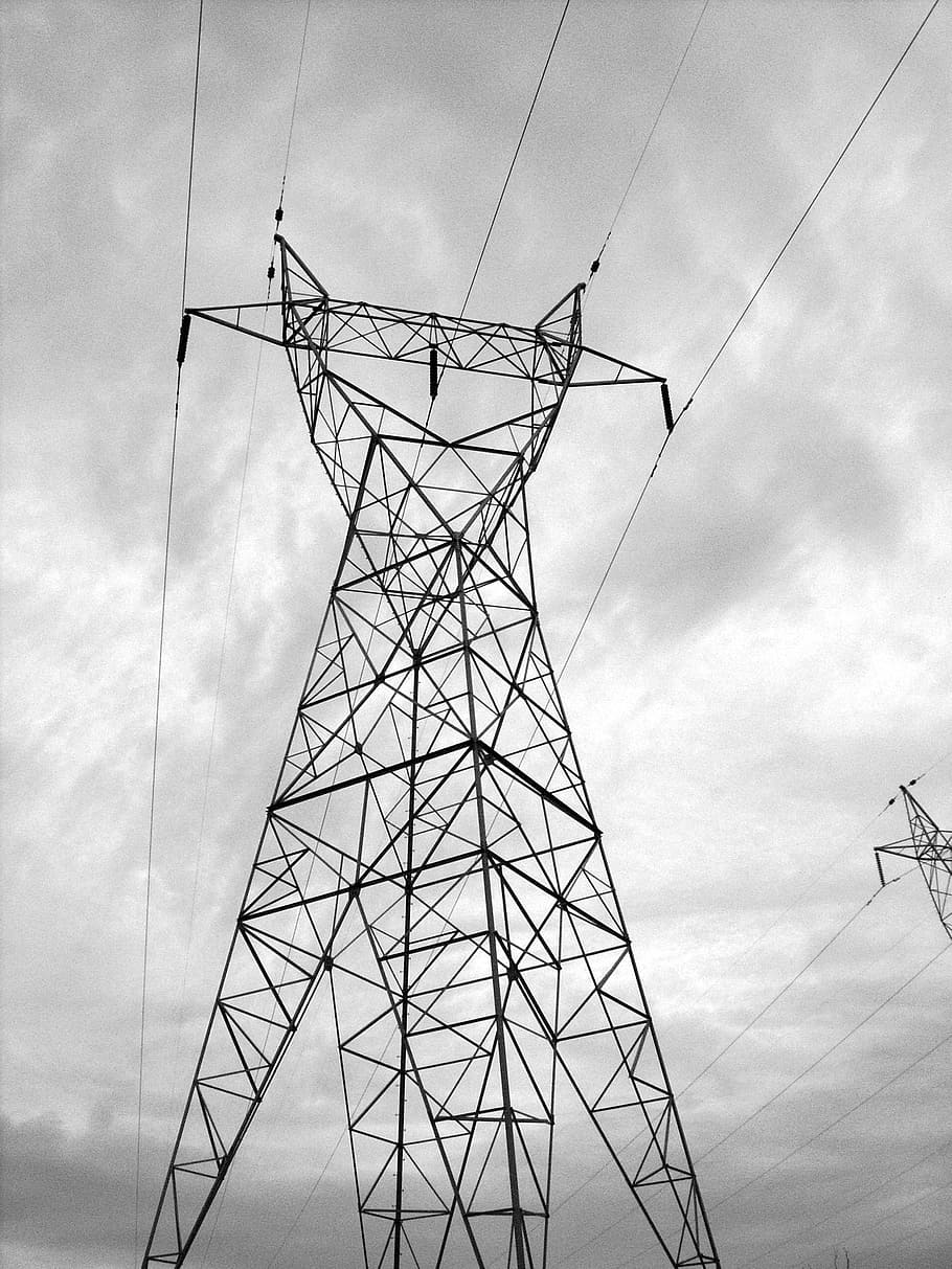 electrical, tower, power, industrial, weather, storm, pylon HD wallpaper